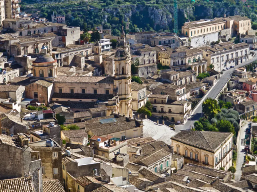 Scorcio del centro storico di Modica